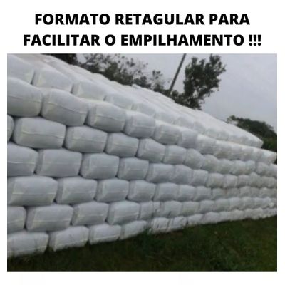 100un Saco Para Silagem 52x110 200micras + 100 Abraçadeiras