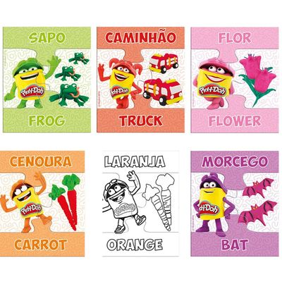 Jogo Aprendendo As Cores Inglês e Português Play-Doh - Fun