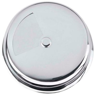 Farinheira com Tampa Forma em Vidro e Inox 330 ml Inox e Transparente