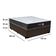 Cama Box Baú Casal + Colchão Semi Ortopédico Extra Firme Espuma D33 Prime Colchões 138x188x72 Marrom