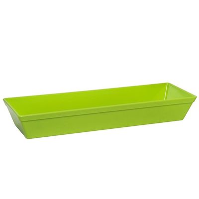 Travessa Stillo Retangular 4l Verde Em Polipropileno Linha Tropical Vem