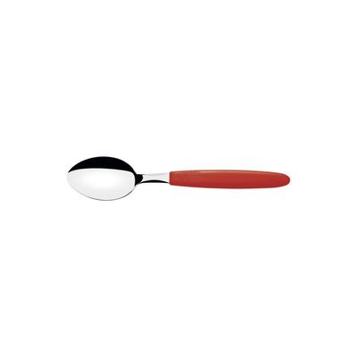 Kit 12 Colher Cha Tramontina Ipanema Inox Vermelho