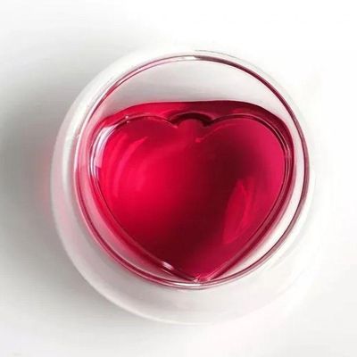 Jogo De Copo Coração Parede Dupla 2 Peças 80 Ml - Mimo