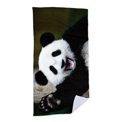 Toalha De Praia Happy Panda  criativas e clássicas