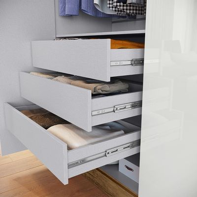 Guarda-Roupa Maxel Móveis Plata com 3 Portas 3 Gavetas e Espelho Branco