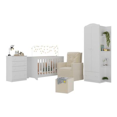 Quarto Infantil Completo+Poltrona E Puff Mp4080