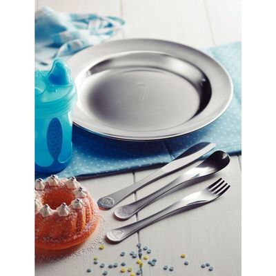 Prato Infantil Tramontina Le Petit Em Aço Inox Barquinho 23 Cm