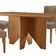 Mesa Evora 120 Mdf Canto Copo E Com 4 Cadeiras Safira Veludo Capuccino-naturalle-naturalle