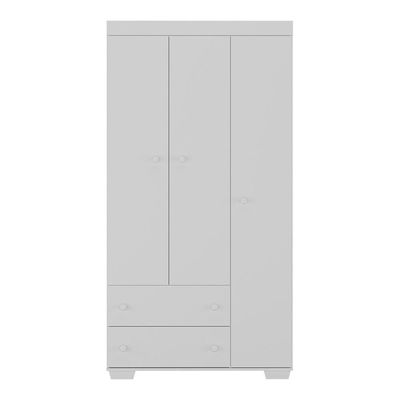Guarda-roupas Infantil Flex 3 Portas E 2 Gavetas Algodão Doce Multimóveis Mp4245 Branco