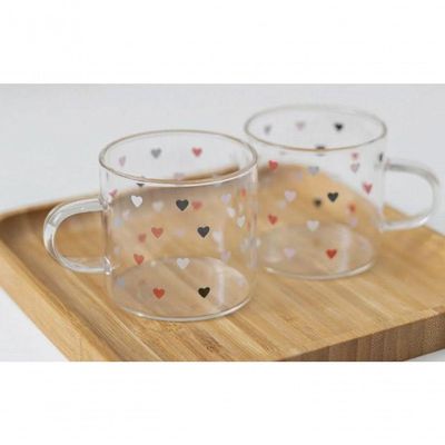Caneca De Vidro Love 125 Ml - Lyor