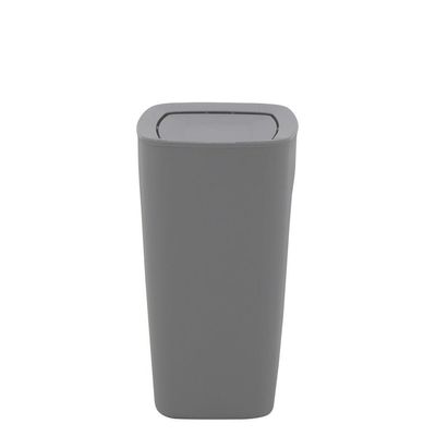 Lixeira Tramontina Compact Em Polipropileno Cinza Com Tampa Basculante 8,5 L