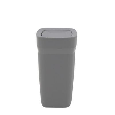 Lixeira Tramontina Compact Em Polipropileno Cinza Com Tampa Basculante 8,5 L