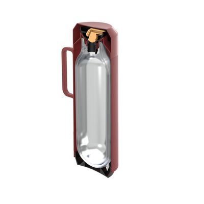 Garrafa Térmica Tramontina Vermelho Com Ampola De Vidro E Tampa Rosqueável 1 L