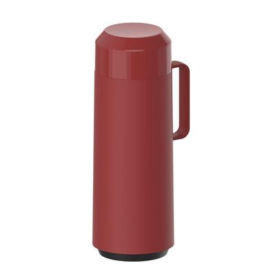 Garrafa Térmica Tramontina Vermelho Com Ampola De Vidro E Tampa Rosqueável 1 L