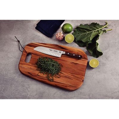 Faca Santoku Tramontina Century Wood Com Lâmina Em Aço Inox E Cabo De Madeira Tratada