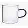 Dupla De Caneca Vidro Boro Alça Azul 100 Ml - Mimo Style