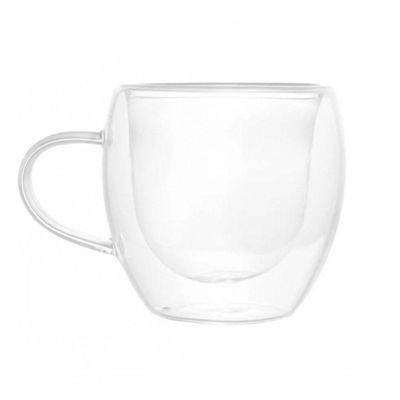 Conjunto 2 Xicaras De Cafe Parede Dupla Modern 80 Ml - Lyor