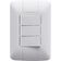 Conjunto 4x2 Com 3 Interruptores Paralelos 6 A 250 V Tramontina Aria Branco