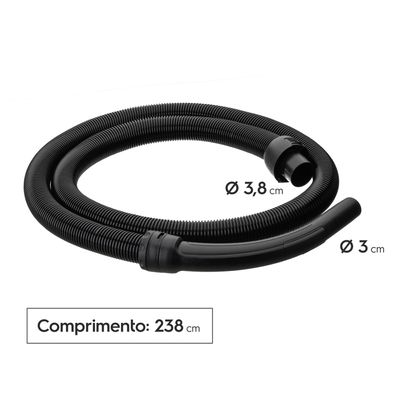 Mangueira completa 2,38m Electrolux para aspiradores de pó (EVH01) Não se aplica