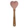 Colher De Silicone 31 Cm Cabo De Madeira Coração - Wellmix
