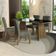 Conjunto Sala Jantar Mesa Vidro 4 Cadeiras Rustic