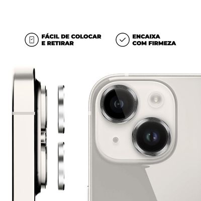 Protetor de Lente para iPhone 13 Mini - Prata - Gshield