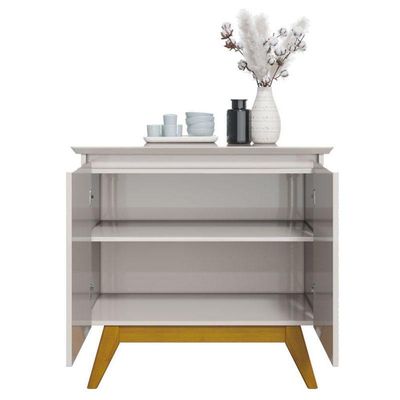 Aparador Para Sala Buffet Classic 2 Portas Off White - Imcal