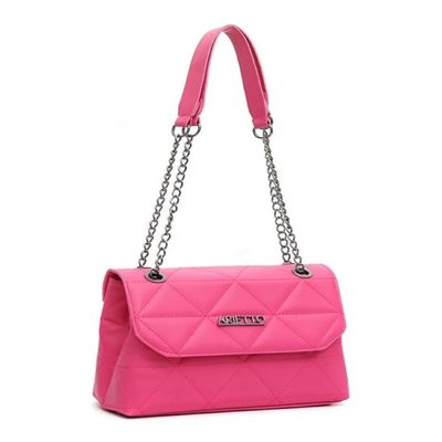 Bolsa Media Alça Corrente Onix Feminina Transversal Colorida