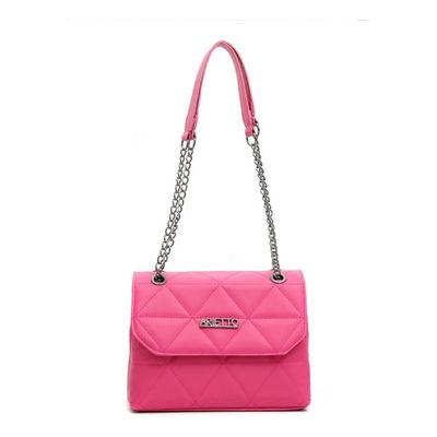 Bolsa Media Alça Corrente Onix Feminina Transversal Colorida