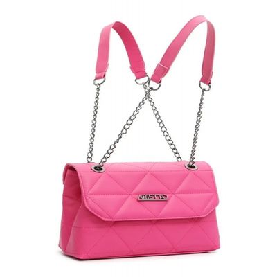 Bolsa Media Alça Corrente Onix Feminina Transversal Colorida