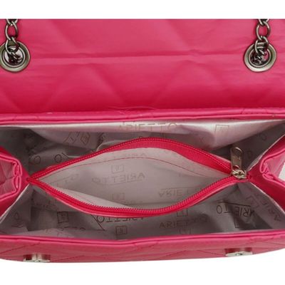 Bolsa Media Alça Corrente Onix Feminina Transversal Colorida