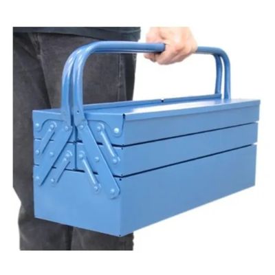 Caixa de ferramentas Fercar N. 07 metal 20X50X21 azul Sanfonada