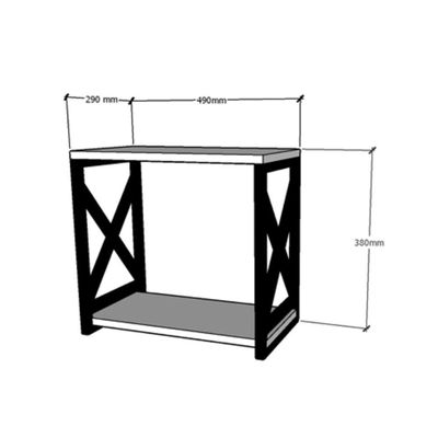 Adega Bar Industrial Para Bebidas Prateleira Dupla Mdf Preto