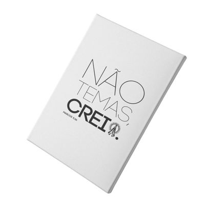 Placa Decorativa Fé E Religião - Marcos 5:36 - 30x45cm