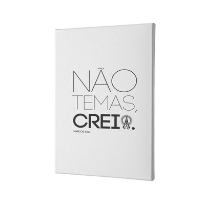 Placa Decorativa Fé E Religião - Marcos 5:36 - 30x45cm