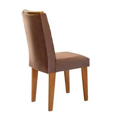 Sala jantar Tampo MDF c/6 Cadeiras marrom, off white,imbuia