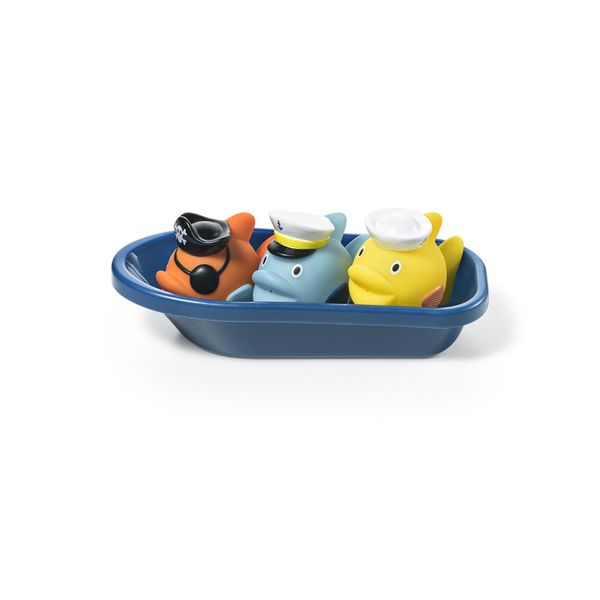 Kit Bubbles Crib Mates - 3 Brinquedos que Esguicham Água + Barco +4m Multikids Baby - BB1162 BB1162