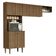 Armário De Cozinha Compacta Quiosque 235cm Rustic Madesa