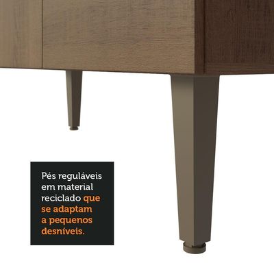 Armário De Cozinha Compacta Quiosque 235cm Rustic Madesa