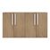 Aparador Buffet 4 Portas Viena V3604 Rustic/Branco Rustic/Branco