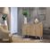 Aparador Buffet 4 Portas Retrô Viena V3606 Rustic/Branco Rustic/Branco