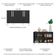 Aparador Buffet 4 Portas Retrô Viena V3606 Preto/Branco Preto/Branco