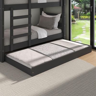 Cama Auxiliar Solteiro p/ Colchão 78 X 188cm Multimóveis Cr35091 Preto