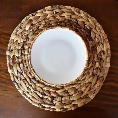 Jogo 12 Pratos Sobremesa 20cm Bambu Cerâmica Scalla 1ª Linha