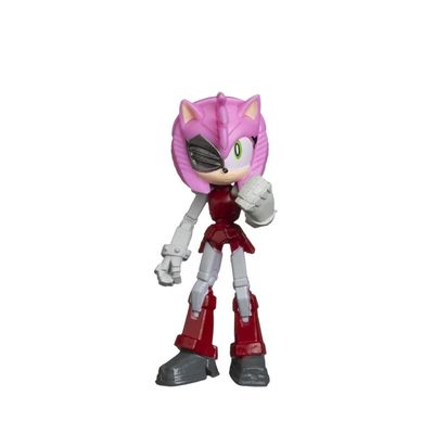 Kit 5 Bonecos Col 6,5cm Sonic, Rose, S.Pirata e Dr. Don't