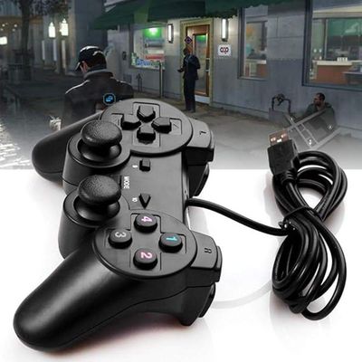Controle Joystick Dualshock Para Pc Games Usb Entrada Usb