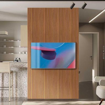 Painel Ripado Placa 140 Cm X 250 Cm Mdf E Mdp Nature Linea Brasil