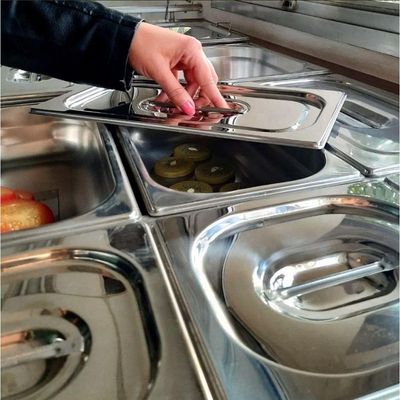 Kit 4 Tampas Cuba Gastronomica Rechaud Inox 1-9x65mm Brasinox