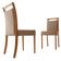 Conjunto Com 2 Cadeiras Munique Moderna Mobília Linho Palha-cinam.imbuia