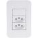 Conjunto 4x2 Com 1 Interruptor Simples 10 A 250 V E 2 Tomadas 2p+t 20 A 250 V Tramontina Tablet Branco